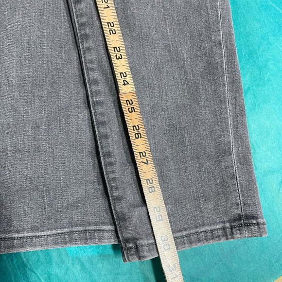 Loft Outlet Women's Sz 8 Curvy Skinny Grey Wash Jean Tapered Stretch Cotton Blnd - Picture 5 of 12